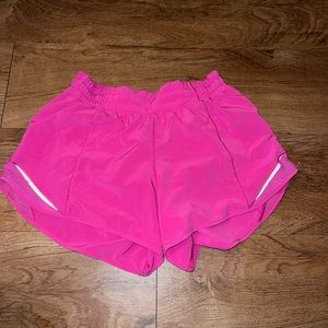 Pink Lululemon Speed Up Shorts